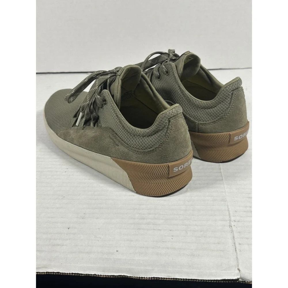 Sorel Out N About Plus Low Waterproof‎ Sneakers Sage Green Womens 10 NL4090-365